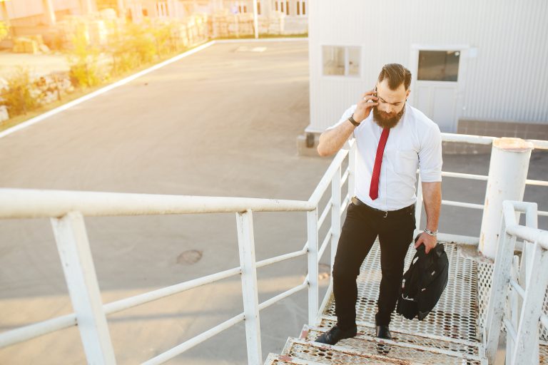 businessman talking on the phone